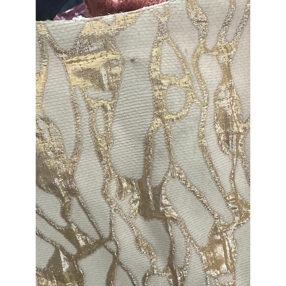 MR. BLACKWELL CUSTOM Vintage Gold Cream Satin-Lined Cape Capelet Jacket Wrap - Picture 8 of 8